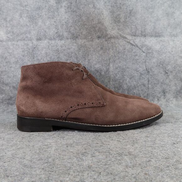 Cole Haan Shoes Mens 7 Boots Dress Chukka Desert Grand Os Brogue Leather Brown